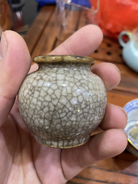 古玩陶瓷哥釉水盂拍賣，當(dāng)前價格6880元