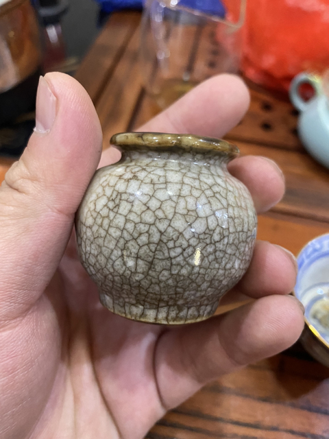 古玩陶瓷哥釉水盂拍賣，當(dāng)前價格6880元