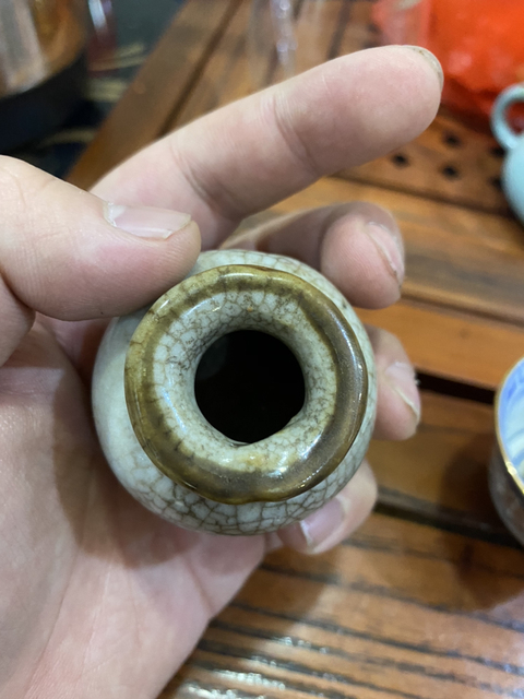 古玩陶瓷哥釉水盂拍賣，當(dāng)前價格6880元