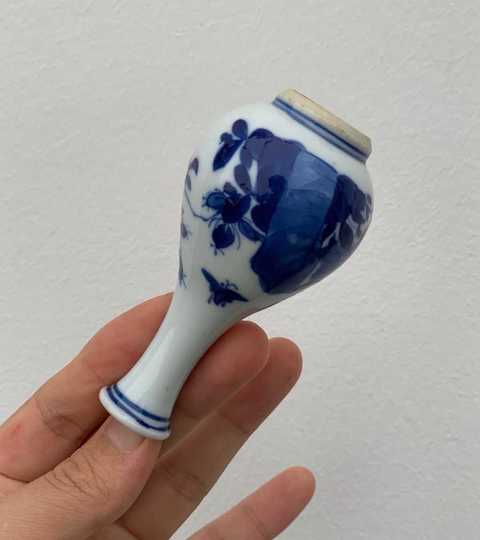 古玩陶瓷青花玉壺春瓶拍賣，當前價格6580元