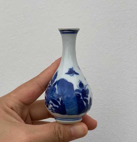 古玩陶瓷青花玉壺春瓶拍賣，當前價格6580元