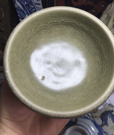 古玩陶瓷龍泉窯青釉碗拍賣，當前價格4900元