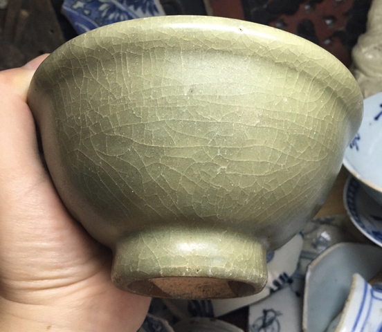 古玩陶瓷龍泉窯青釉碗拍賣，當前價格4900元