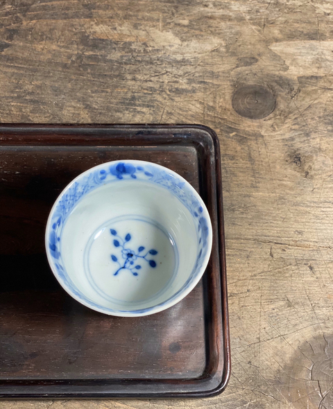 古玩陶瓷青花杯拍賣，當前價格7650元