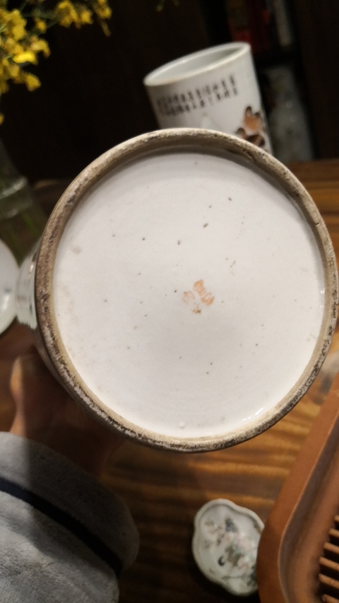 古玩陶瓷淺絳彩帽筒拍賣，當(dāng)前價(jià)格2590元