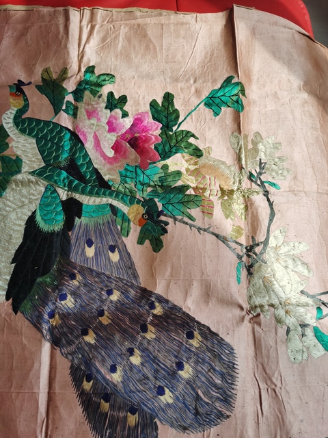 古玩雜項孔雀牡丹圖拍賣，當前價格7920元