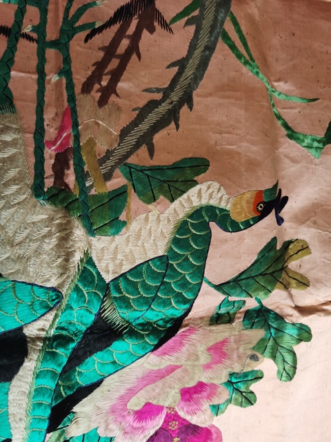 古玩雜項孔雀牡丹圖拍賣，當前價格7920元