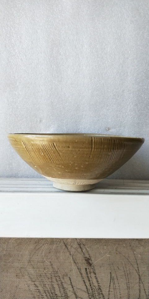 古玩陶瓷宋代劃花青釉大碗拍賣,當(dāng)前價(jià)格999元