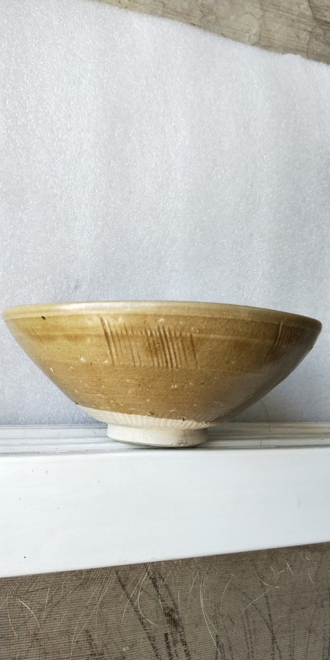 古玩陶瓷宋代劃花青釉大碗拍賣,當(dāng)前價(jià)格999元