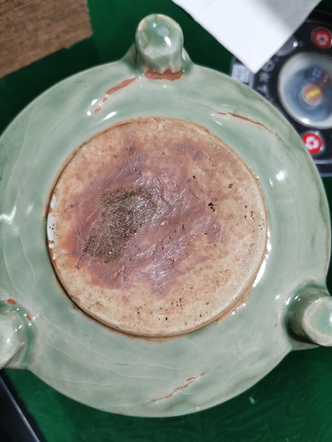 古玩陶瓷明龍泉系青瓷香爐拍賣，當前價格11800元