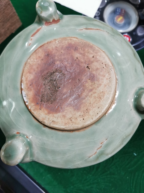 古玩陶瓷明龍泉系青瓷香爐拍賣，當前價格11800元