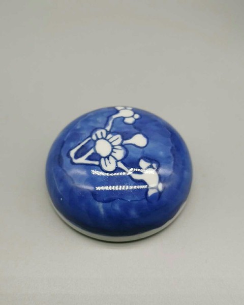 古玩陶瓷青花冰梅罐拍賣，當前價格9800元