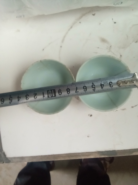 古玩陶瓷清晚·青花福祿壽三星人物紋杯一對真品鑒賞圖