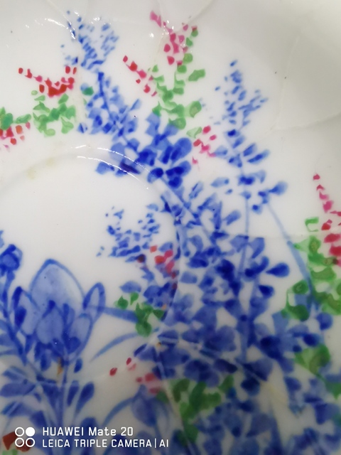 古玩陶瓷青花加彩盤一對拍賣，當前價格9800元