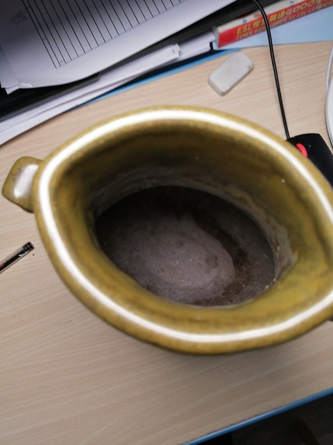 古玩陶瓷民國(guó)茶葉末釉獸耳漢壺尊拍賣(mài)，當(dāng)前價(jià)格9800元