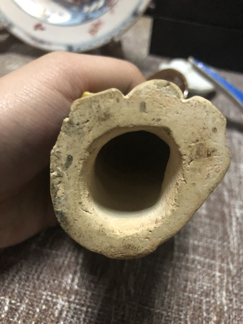 古玩陶瓷民國三彩漁家樂人物塑像拍賣，當前價格10500元