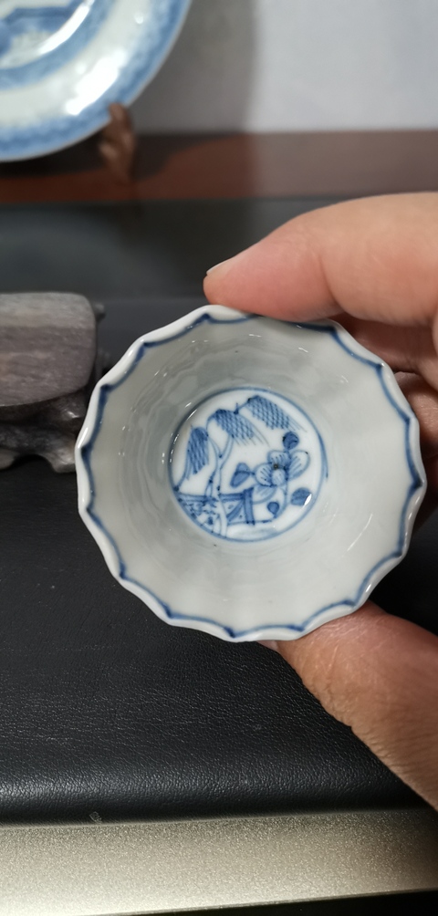 古玩陶瓷青花杯盤拍賣，當前價格7800元