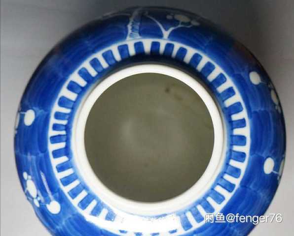 古玩陶瓷青花冰梅罐拍賣，當(dāng)前價格9600元