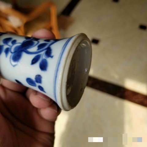 古玩陶瓷青花花觚拍賣，當前價格2800元