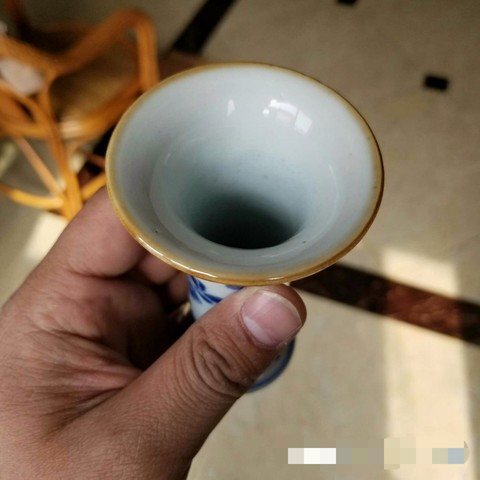 古玩陶瓷青花花觚拍賣，當前價格2800元