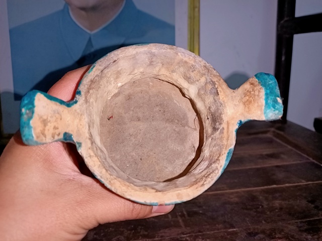 古玩陶瓷孔雀藍釉三足爐拍賣，當前價格5800元