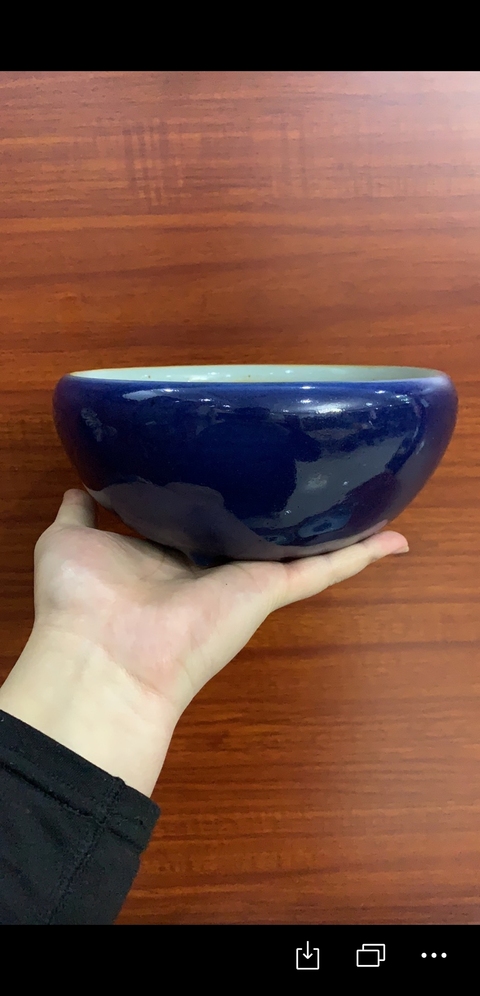 古玩陶瓷霽藍釉香爐拍賣，當前價格2999元