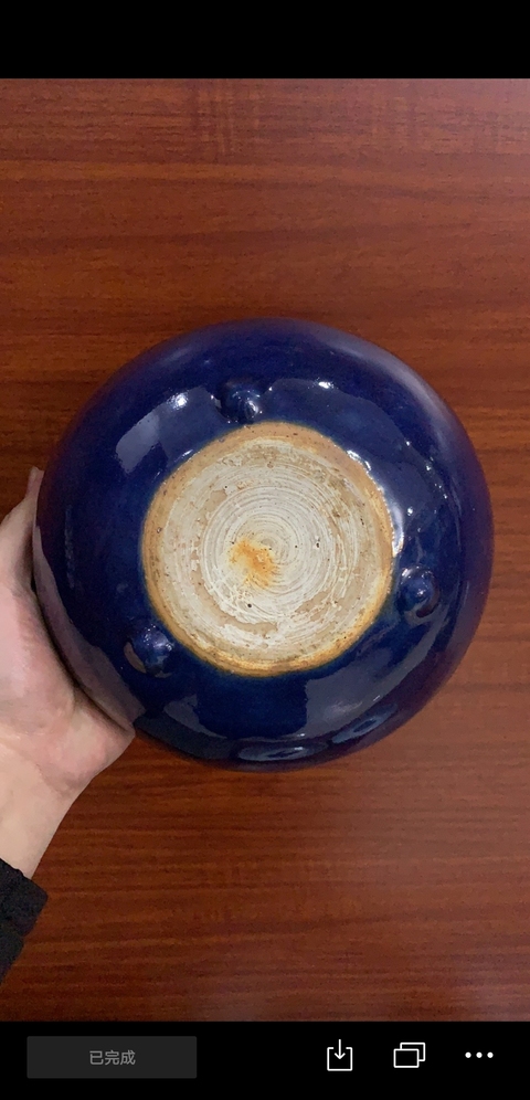古玩陶瓷霽藍釉香爐拍賣，當前價格2999元