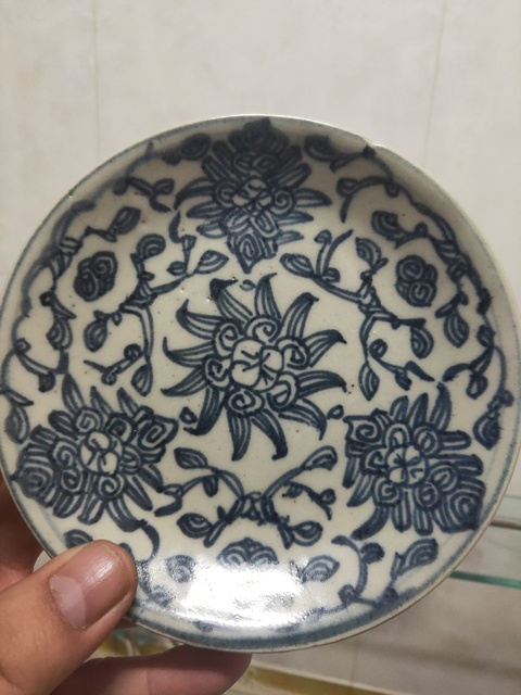 古玩陶瓷青花盤拍賣，當前價格6800元