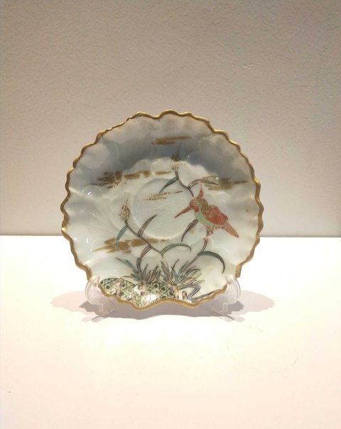古玩陶瓷花鳥盤拍賣，當前價格6800元