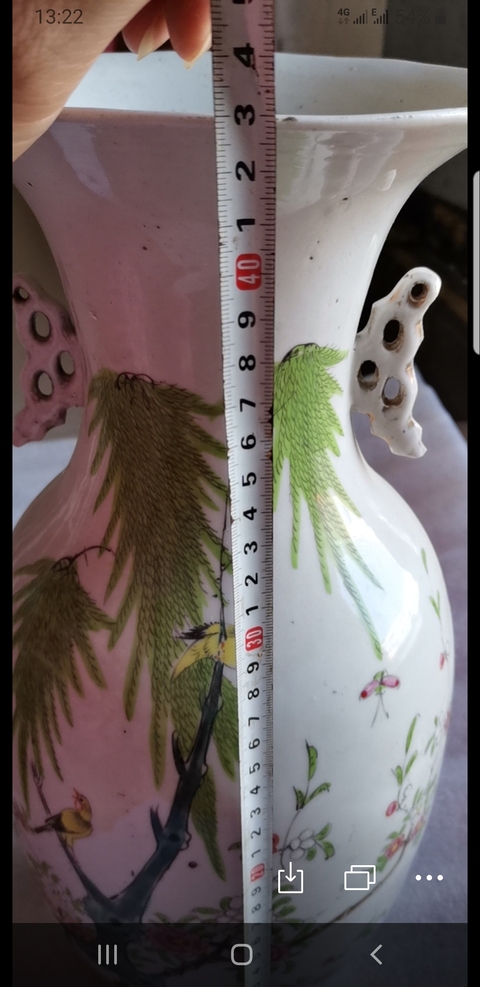 古玩陶瓷花鳥紋瓶拍賣，當前價格6600元