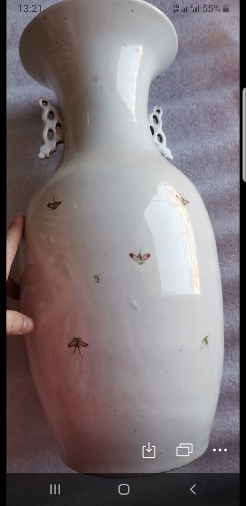 古玩陶瓷花鳥紋瓶拍賣，當前價格6600元