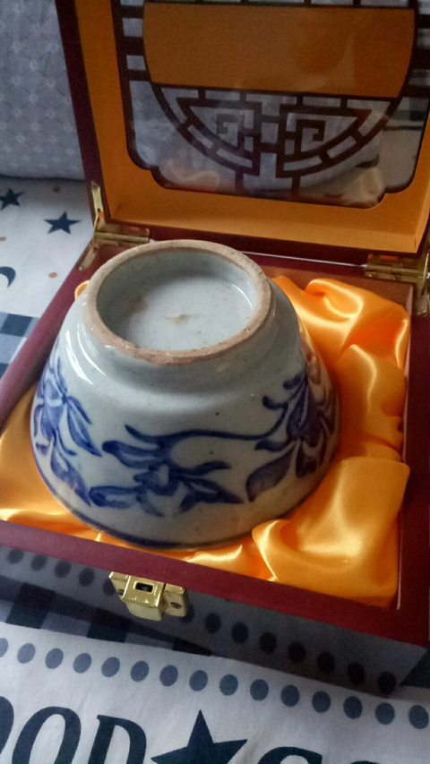 古玩陶瓷民國青花折腰碗拍賣，當前價格10800元