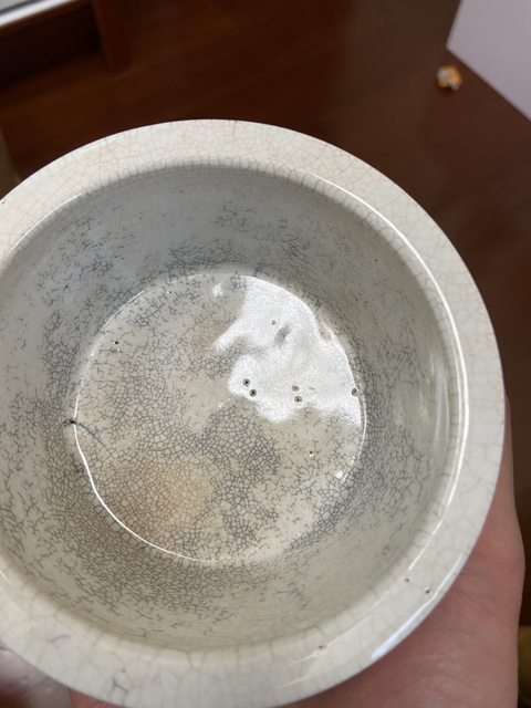 古玩陶瓷清代哥釉旋紋桶式缸拍賣，當前價格9800元