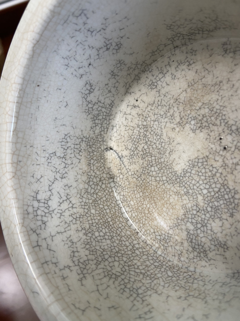 古玩陶瓷清代哥釉旋紋桶式缸拍賣，當前價格9800元