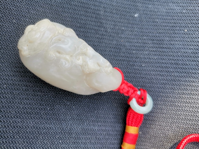 古玩玉器龍吊墜拍賣，當前價格5800元