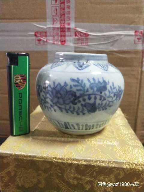 古玩陶瓷青花罐拍賣，當前價格2600元