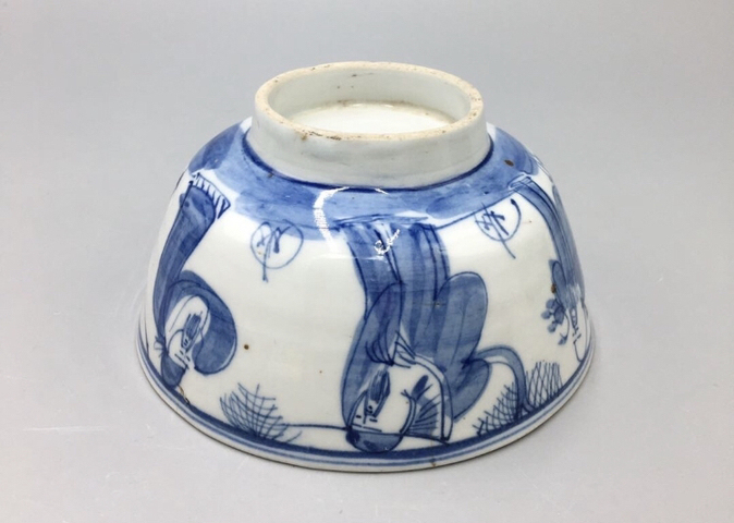 古玩陶瓷青花三星圖碗拍賣，當前價格2200元