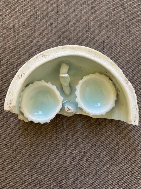 古玩陶瓷南宋.湖田窯影青粉盒標(biāo)本拍賣,當(dāng)前價(jià)格418元