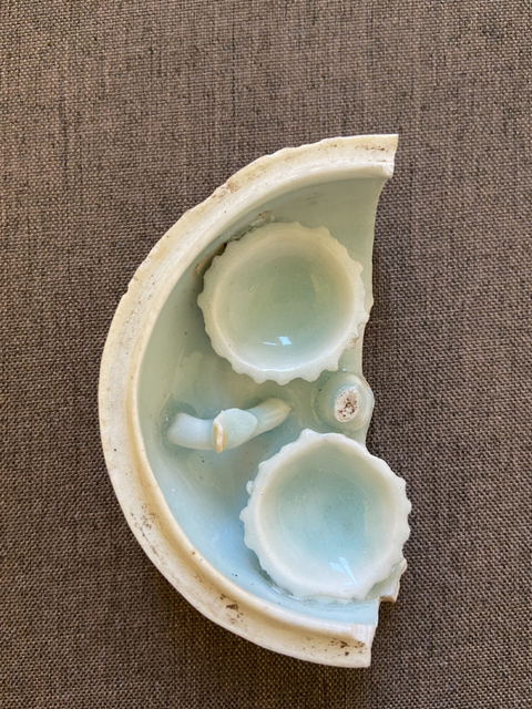 古玩陶瓷南宋.湖田窯影青粉盒標(biāo)本拍賣,當(dāng)前價(jià)格418元