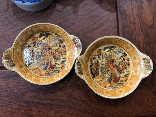 古玩陶瓷彩繪描金花卉紋開窗仕女圖盤拍賣,當前價格1680元