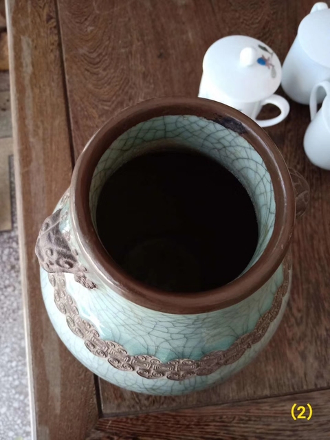 古玩陶瓷官釉大瓶殘器拍賣，當前價格6800元