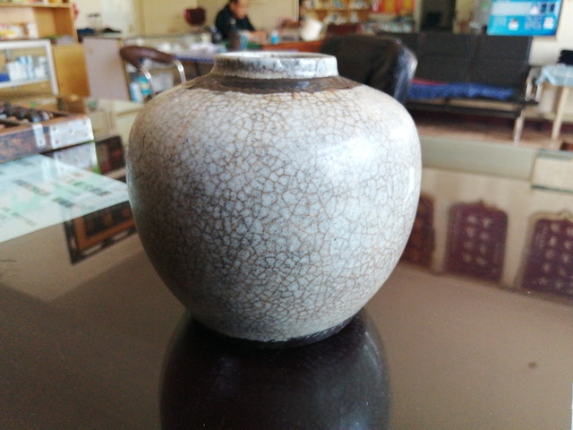 古玩陶瓷哥釉鐵泥罐拍賣，當前價格4500元