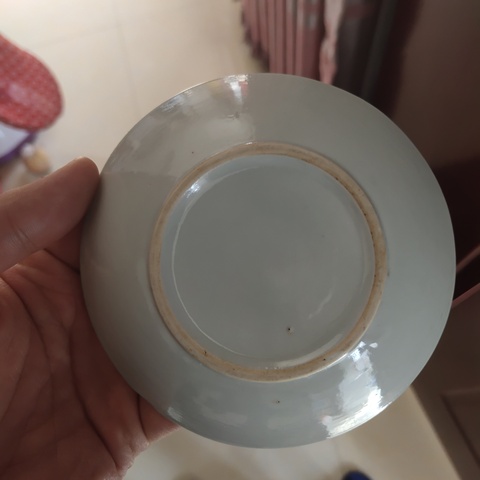 古玩陶瓷清末青花魚紋盤拍賣,當前價格299元
