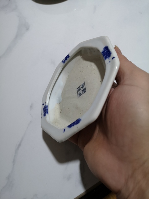 古玩陶瓷八方盤拍賣，當前價格98元
