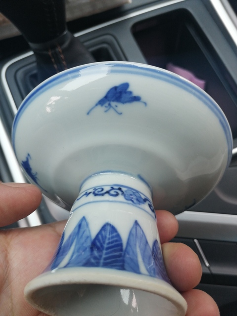 古玩陶瓷富貴白頭貢盤拍賣，當前價格9900元