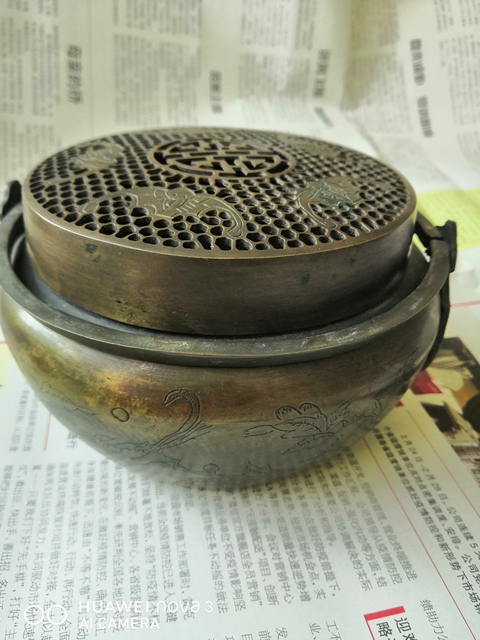 古玩銅器銅手爐拍賣，當前價格7800元