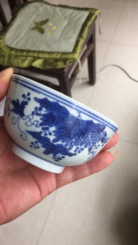 古玩陶瓷青花碗拍賣，當(dāng)前價(jià)格8900元