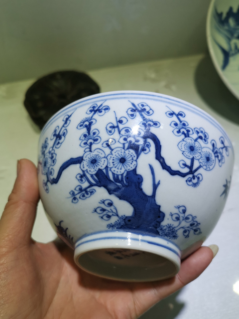 古玩陶瓷青花碗拍賣，當(dāng)前價(jià)格9900元