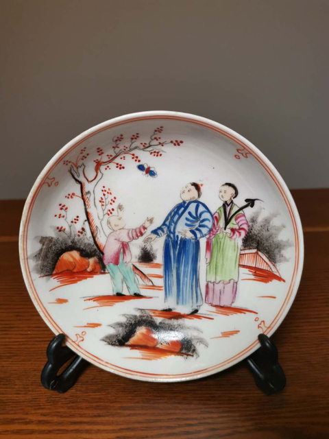 古玩陶瓷廣彩盤拍賣，當前價格10800元