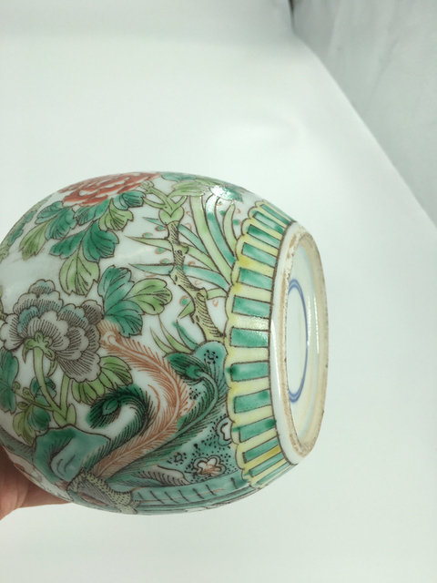 古玩陶瓷五彩牡丹鳳紋拍賣，當前價格6800元